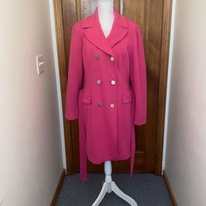 INC. Double-Breasted Car Coat